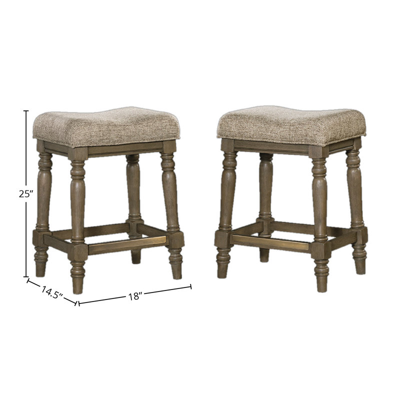 Darby Home Co Balboa Park Backless Counter Stool with Cushion Seat